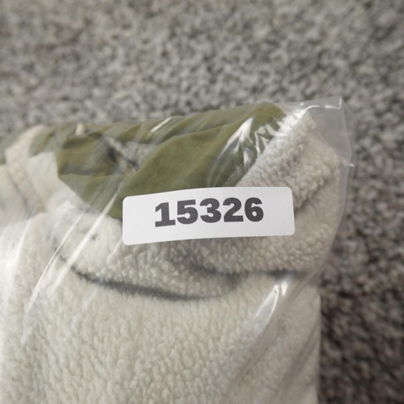 North Face Jacket Womens S White Green Denali Polartec Fleece Full Zip Coat Hike - Picture 12 of 12